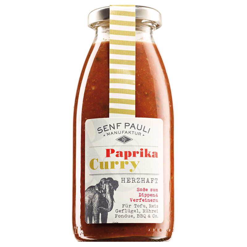 Soße "Paprika & Curry" herzhaft von Senf Pauli