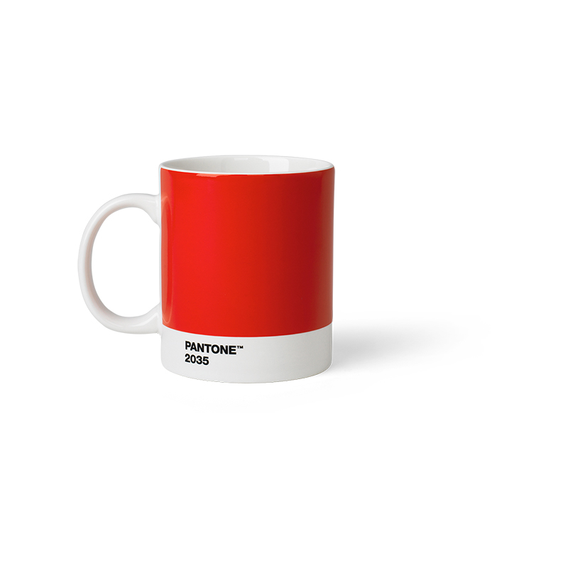 Pantone Porzellan-Becher red 2035