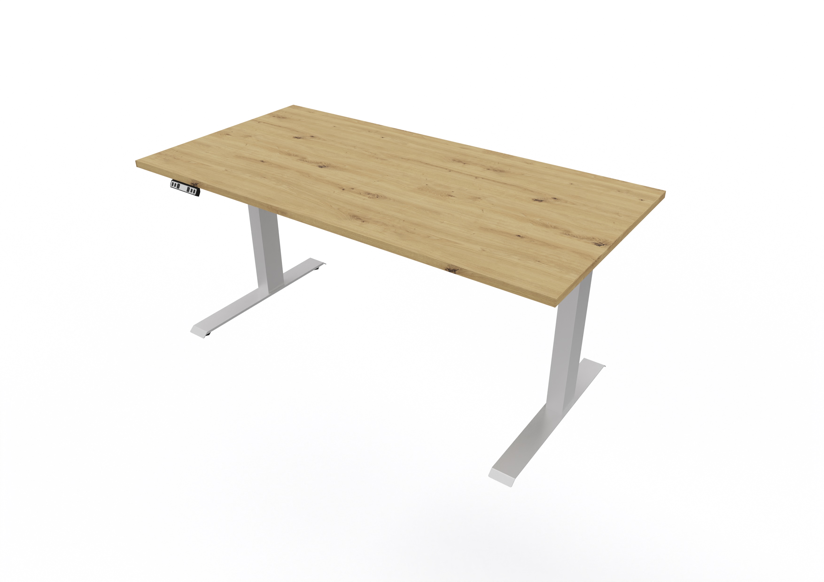 Ergonomischer Office Schreibtisch B: 160 cm, 64-129 cm, elektrisch höheneinstellbar