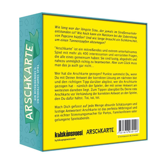 ARSCHKARTE - Ein mitreißendes & unterhaltsames Spiel