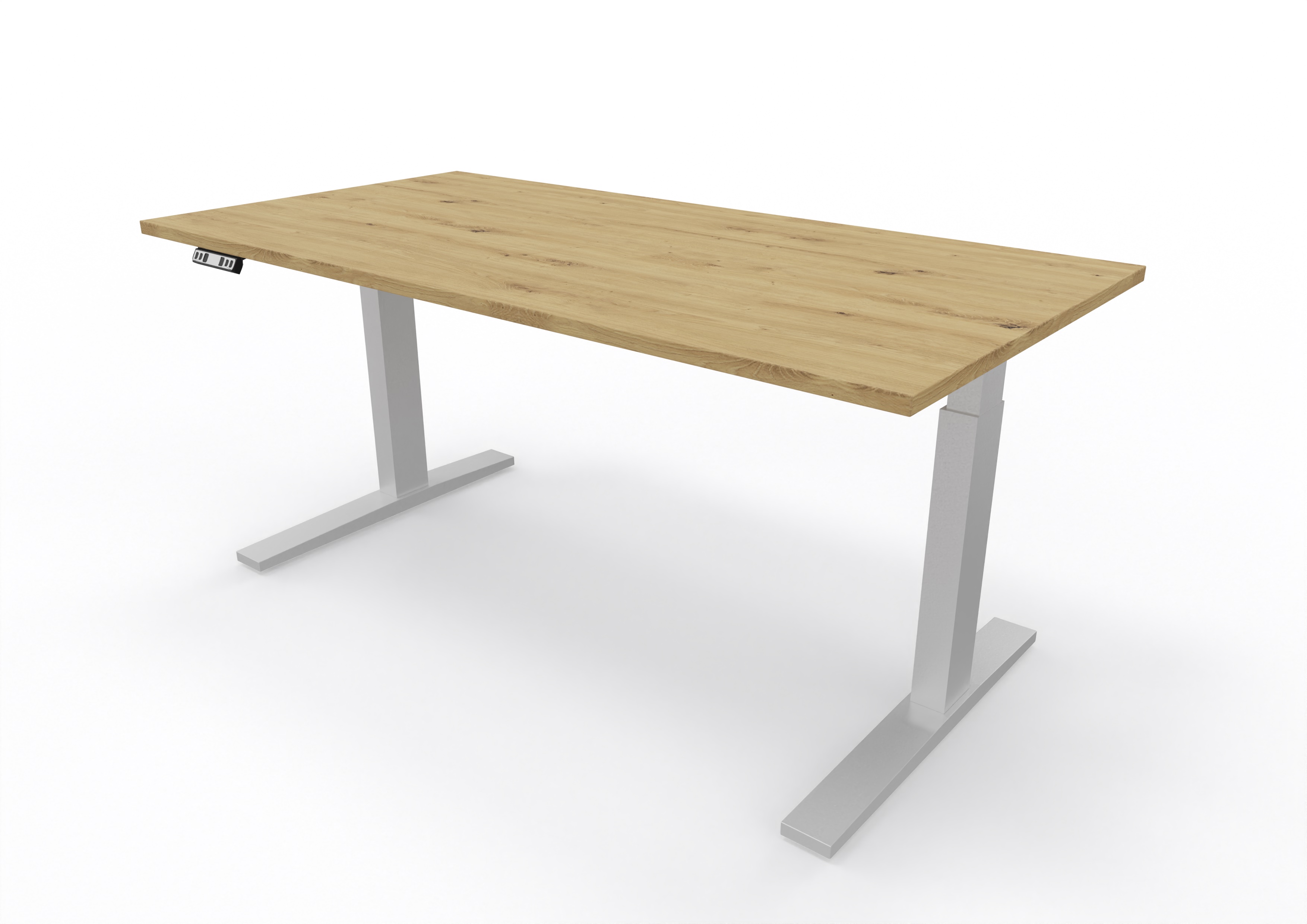 Ergonomischer Office Schreibtisch B: 160 cm, 70-120 cm, elektrisch höheneinstellbar