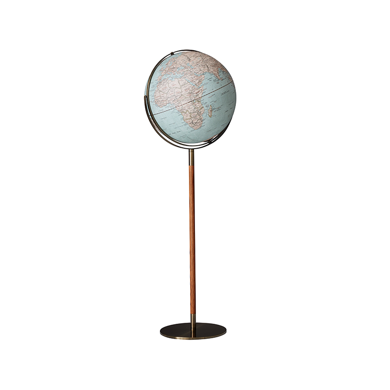 Globus Antique mit Reliefkarte und Standfuß
