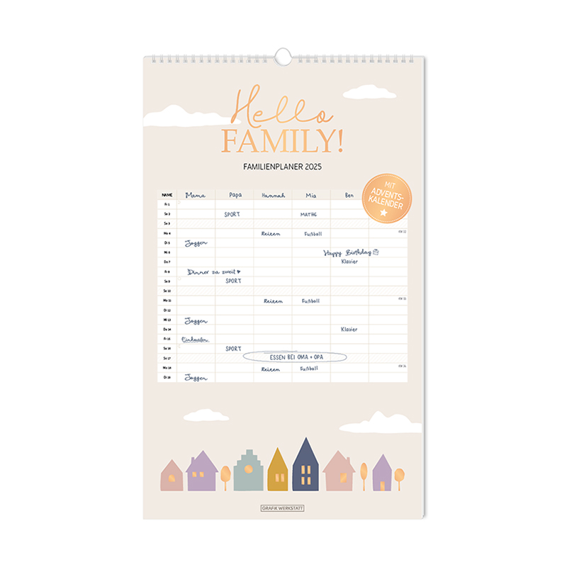Familien- und Paarplaner 2025 - Hello Family