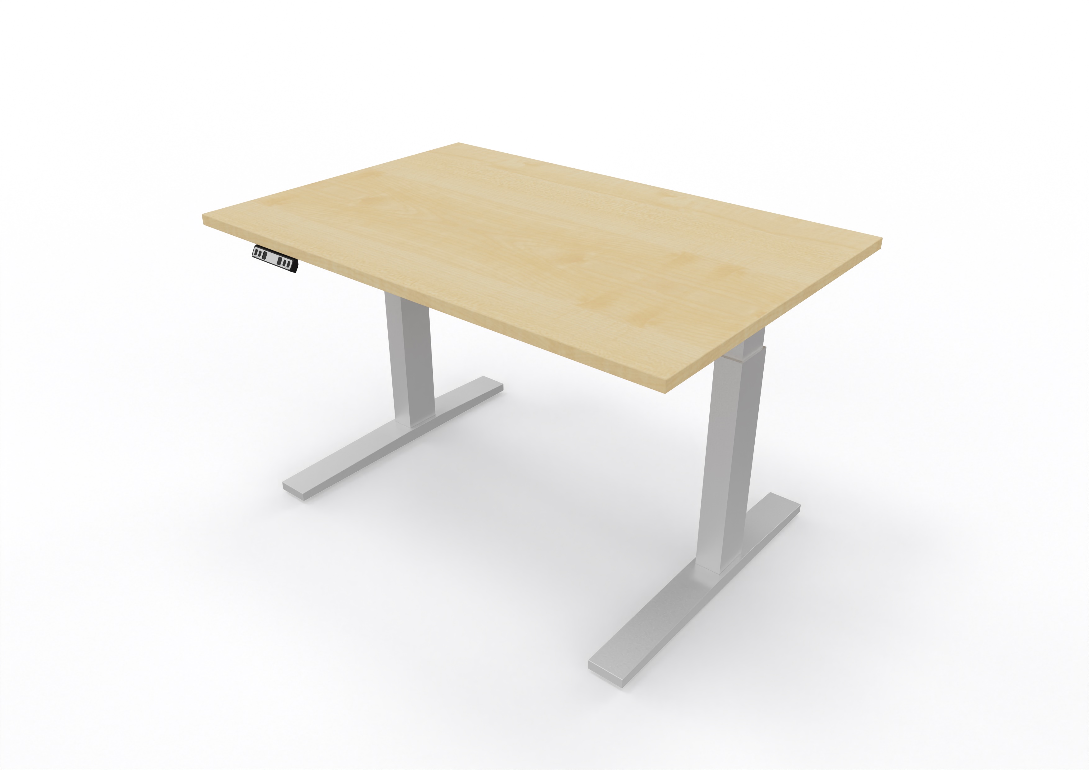 Schreibtisch B: 120 cm, 70-120 cm, Office, elektrisch höheneinstellbar 