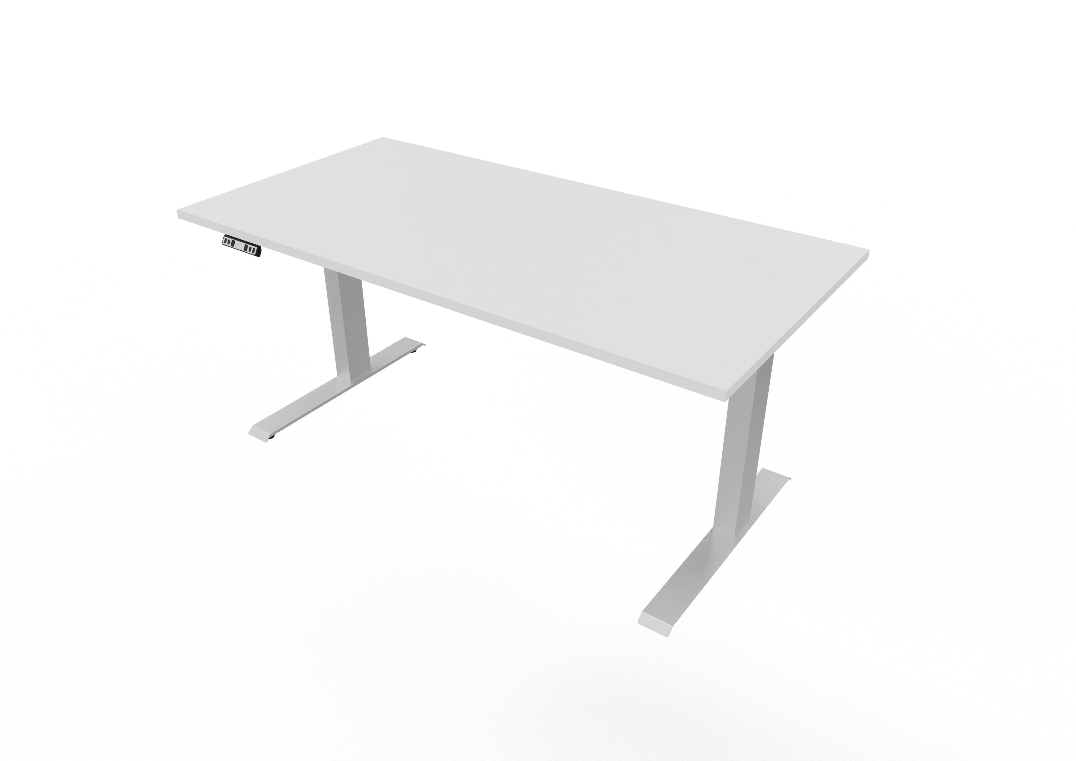 Ergonomischer Office Schreibtisch B: 160 cm, 64-129 cm, elektrisch höheneinstellbar