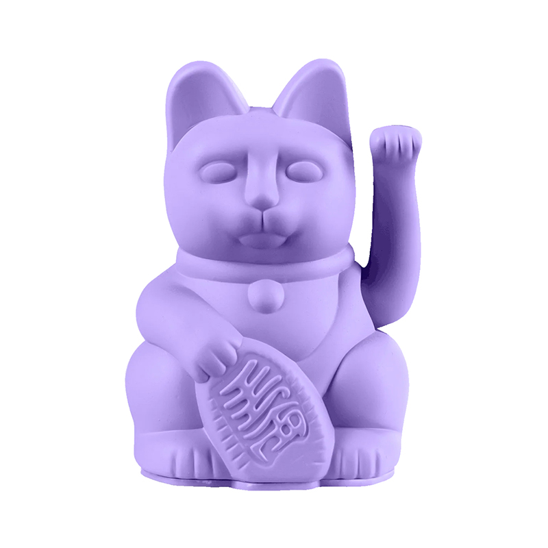 Lucky Cat mini, Winkekatze, lila