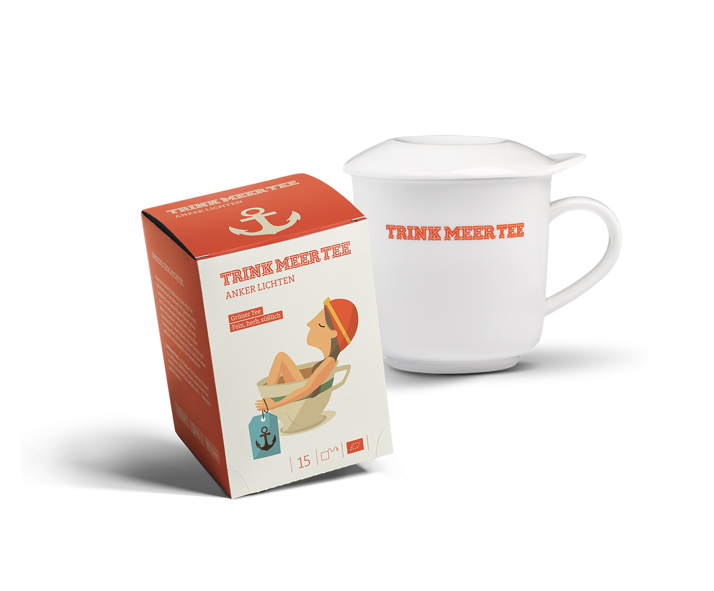 Teebecher "Anker Lichten" TRINK MEER TEE