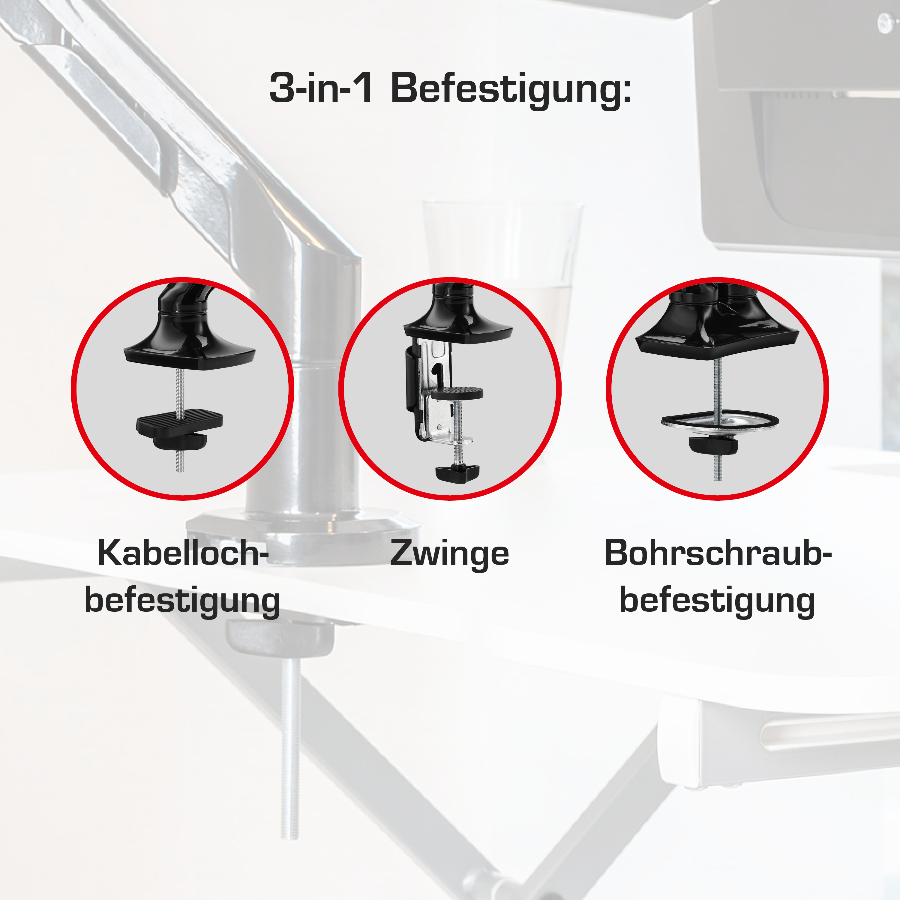Monitor-Schwenkarm Office One Home