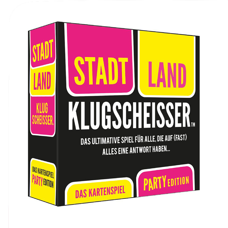 Stadt Land Klugscheißer - Party Edition Kartenspiel