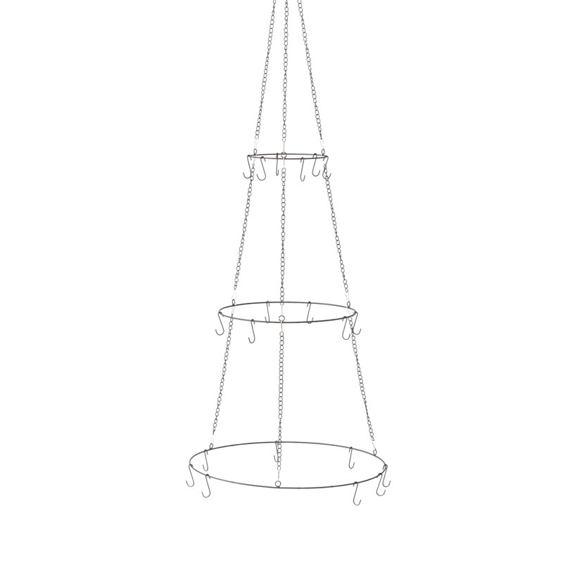 Dekorationsträger Rotunde rund Höhe 150 cm aus Eisen