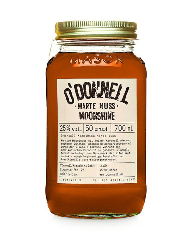 O'Donnell Moonshine Harte Nuss Likör, 700ml, 25% Vol.