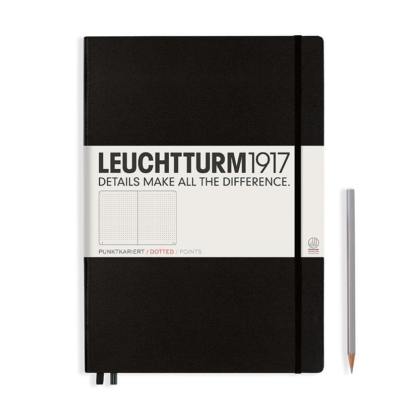 Leuchtturm Notizbuch Master Classic (A4+) Hardcovereinband schwarz, dotted Leuchtturm Notizbuch Master Classic (A4+) Hardcovereinband schwarz, dotted