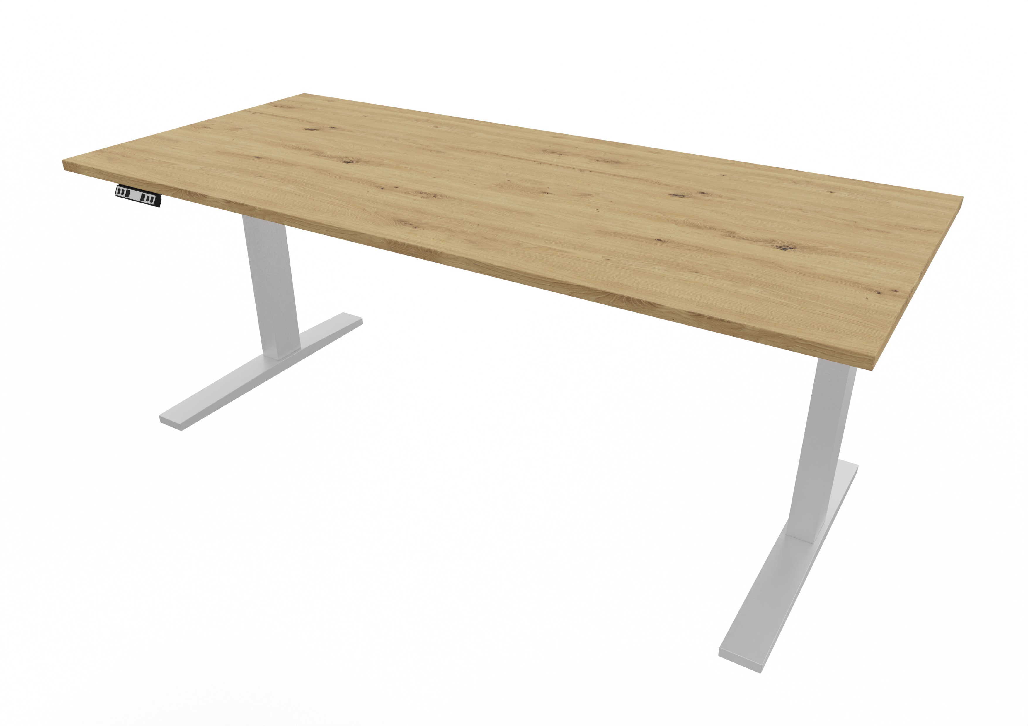 Ergonomischer Office Schreibtisch B: 180 cm, 70-120 cm, elektrisch höheneinstellbar