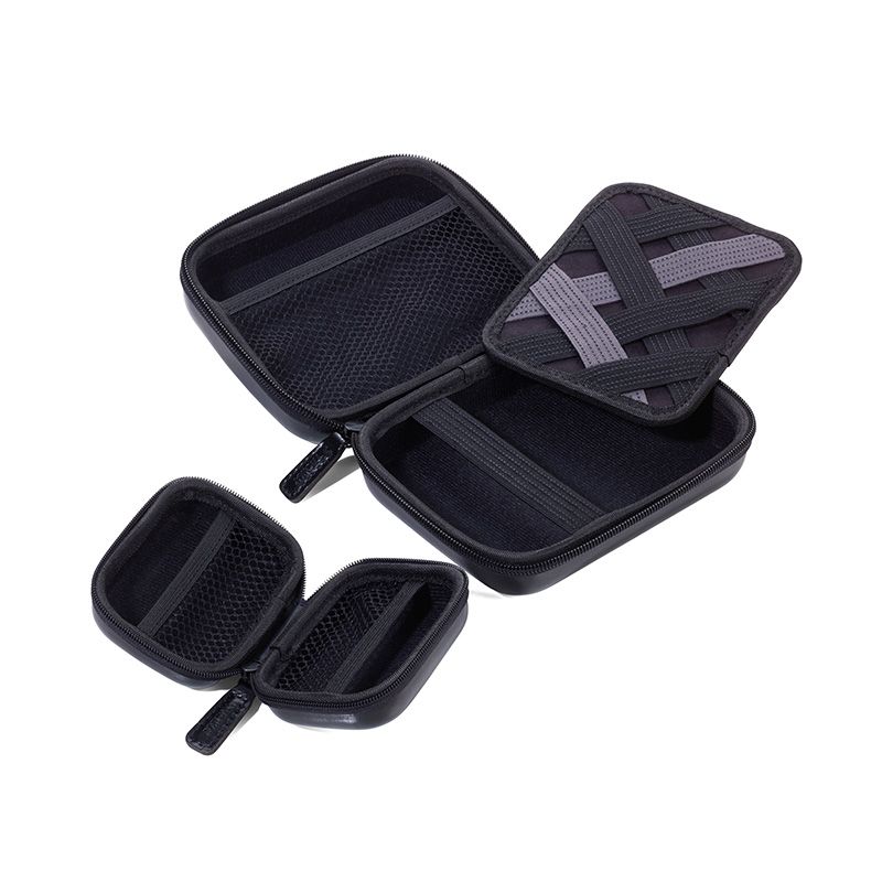 Organizer-Etuis-Set 2-teilig, schwarz