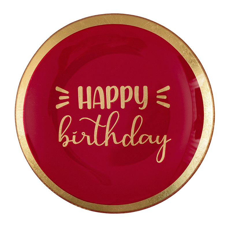 Love Plates Glasteller M - Happy Birthday