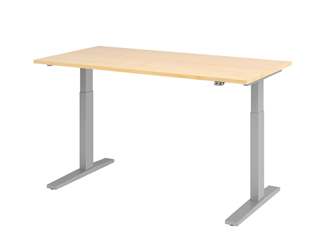 Home-Office Schreibtisch B160, Tastschalter, elektrisch höheneinstellbar