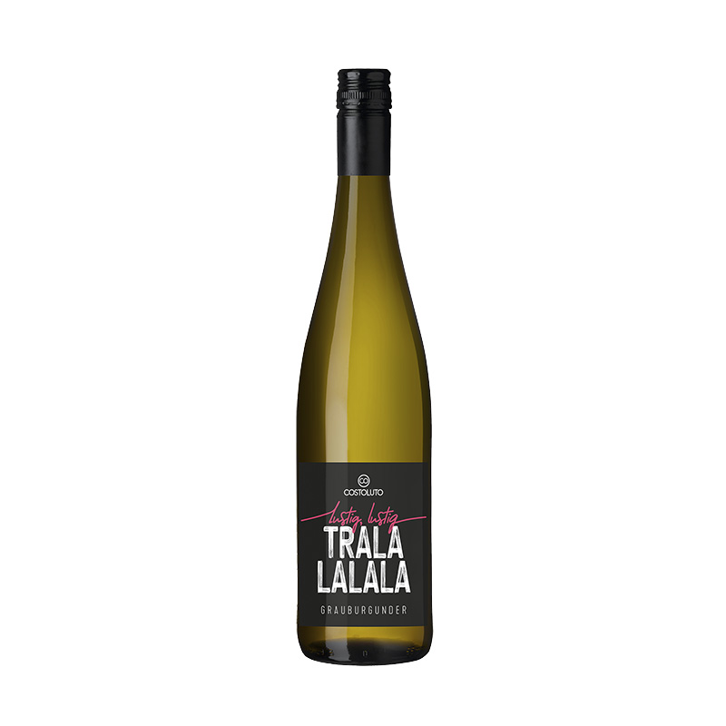 Weißwein - lustig, lustig TRALALALA Wein, Grauburgunder