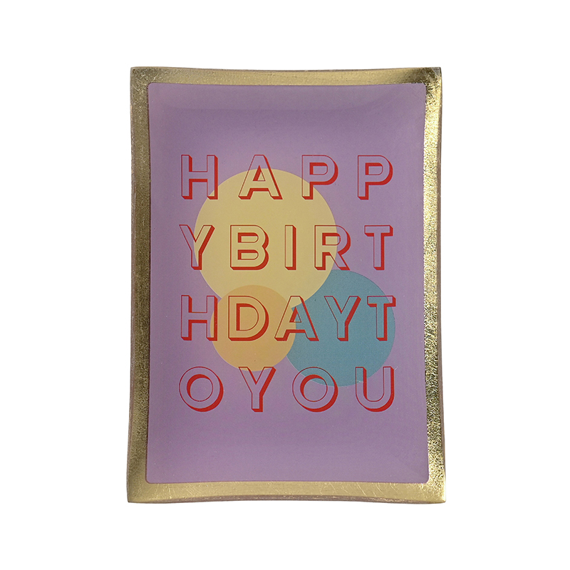 Love Plates Glasteller M - Happy Birthday