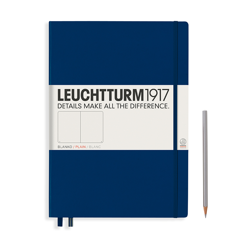 Leuchtturm Notizbuch Master Classic (A4+) Hardcovereinband marineblau, blanko