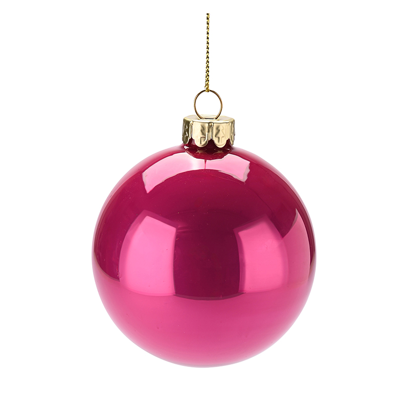Weihnachtskugel - Opal, 8 cm, pink Weihnachtskugel - Opal, 8 cm, pink