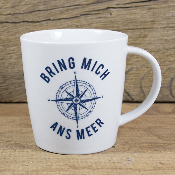 Großer Porzellanbecher "Bring mich ans Meer"