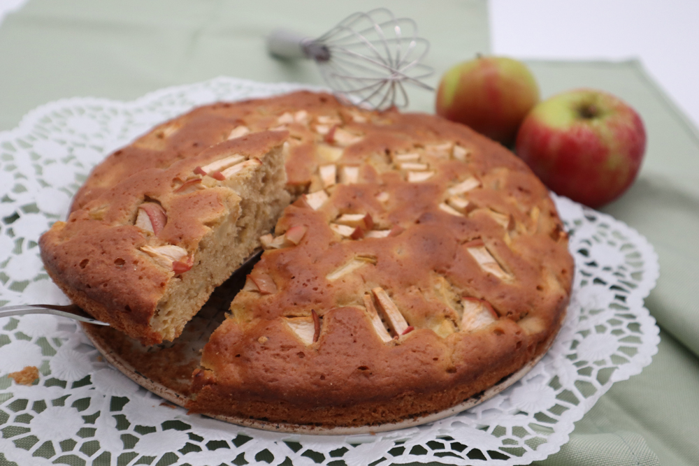 Apfelkuchen-Backmischung ohne Zuckerzusatz