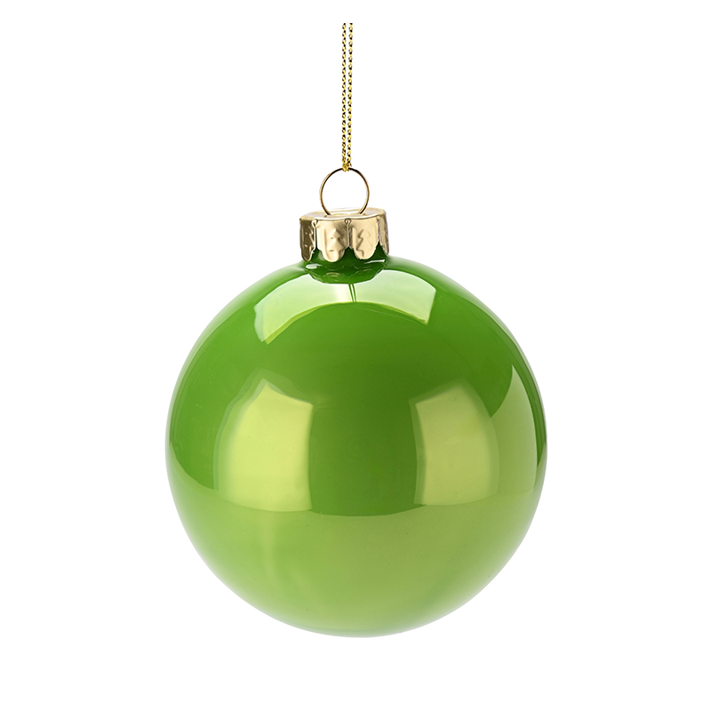 Weihnachtskugel - Opal, 8 cm, grün