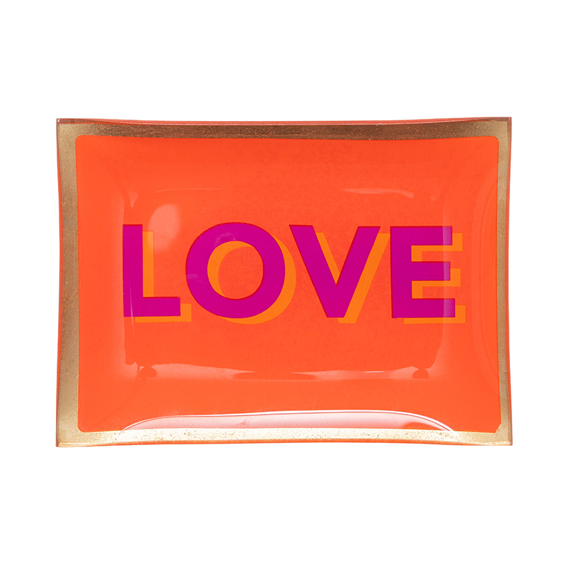 Love Plates Glasteller M - Love, orange Love Plates Glasteller M - Love, orange