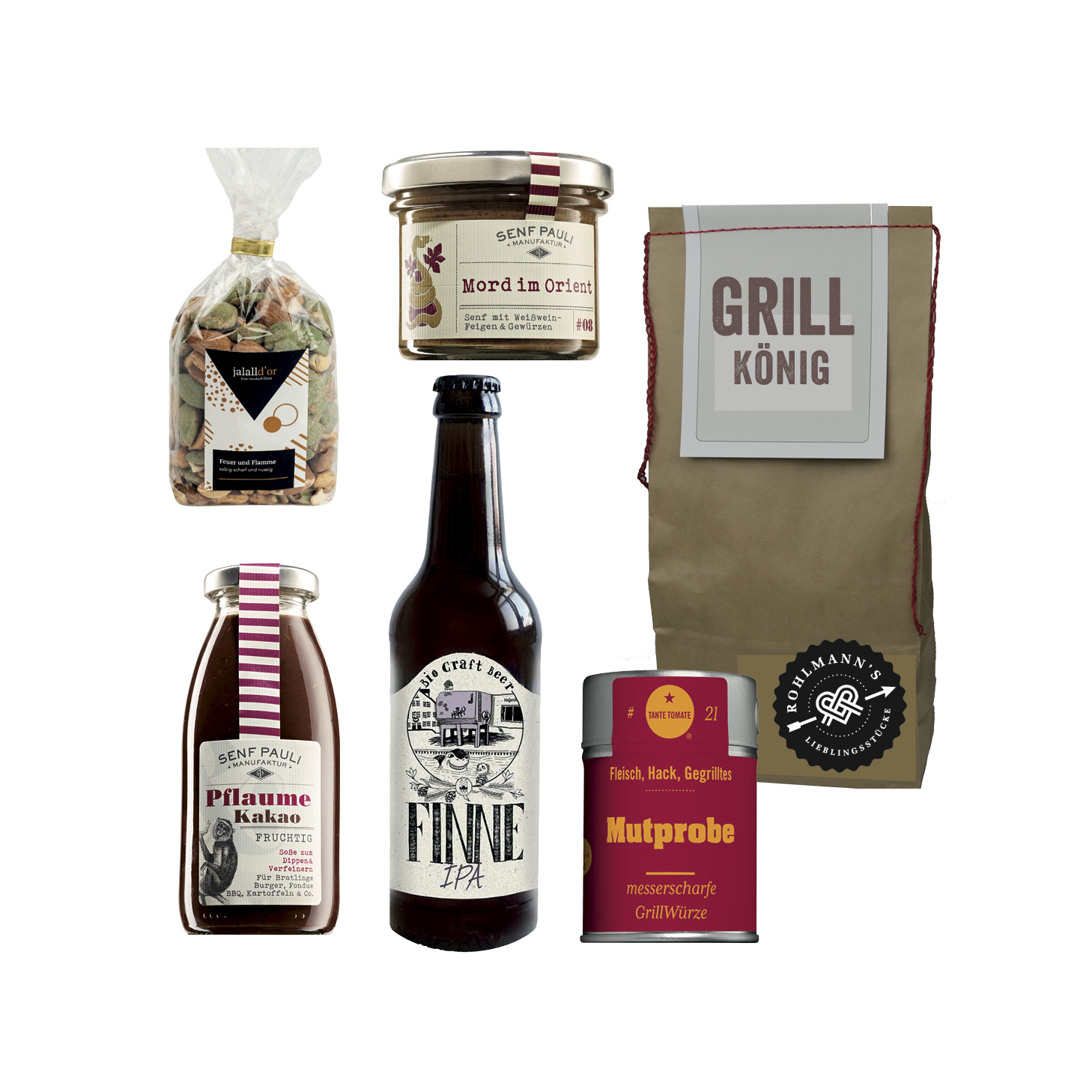Geschenkset "Grillkönig" Geschenktüte