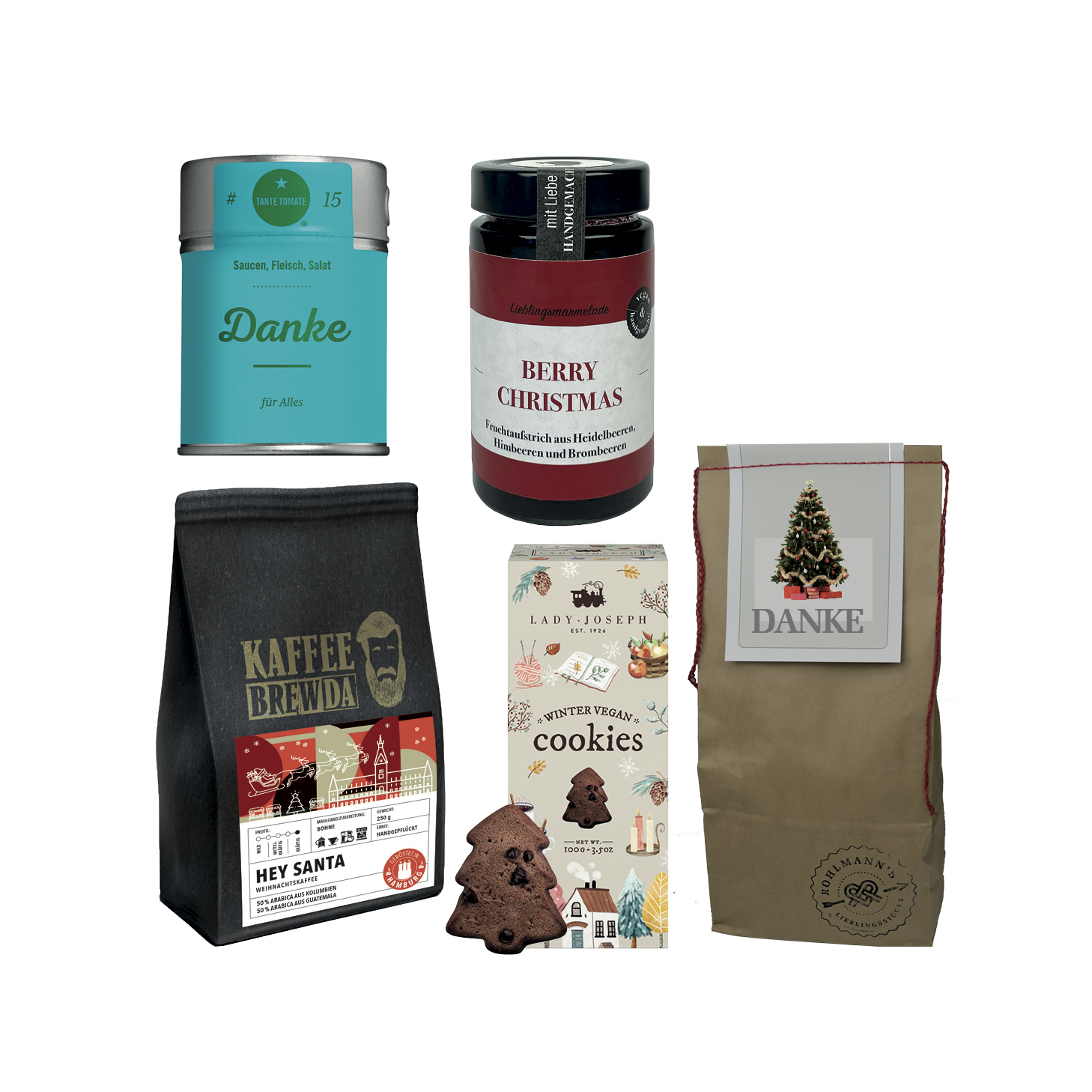 Geschenkset "Danke" Geschenktüte
