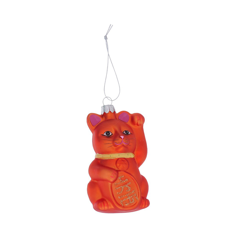 Baumhänger Lucky Cat, orange
