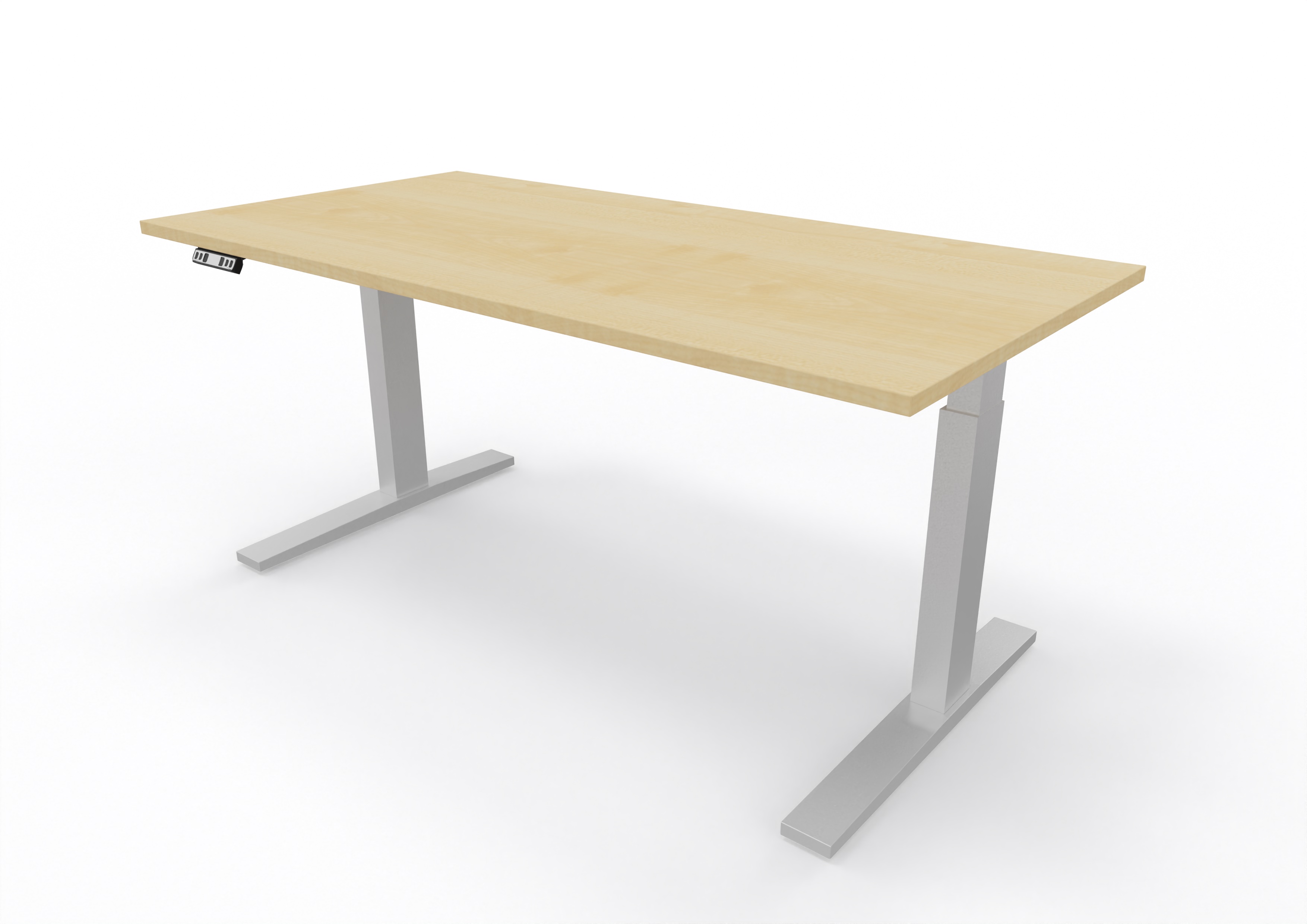Ergonomischer Office Schreibtisch B: 160 cm, 70-120 cm, elektrisch höheneinstellbar