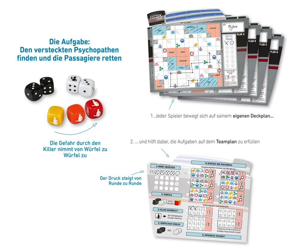 Sebastian Fitzek Killercruise - Das Würfelspiel
